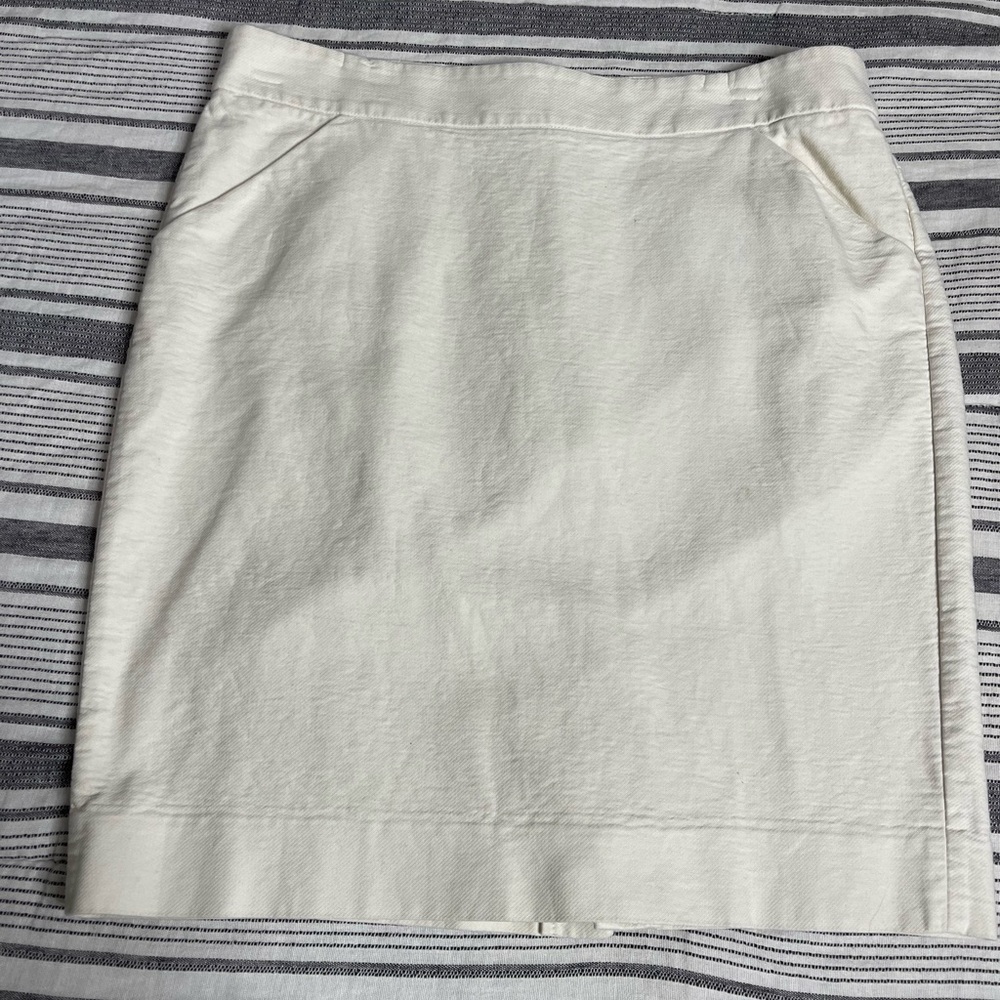 White J.Crew Factory Pencil Skirt